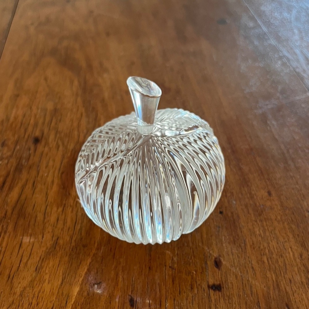 Vintage Waterford Crystal Apple Paperweight